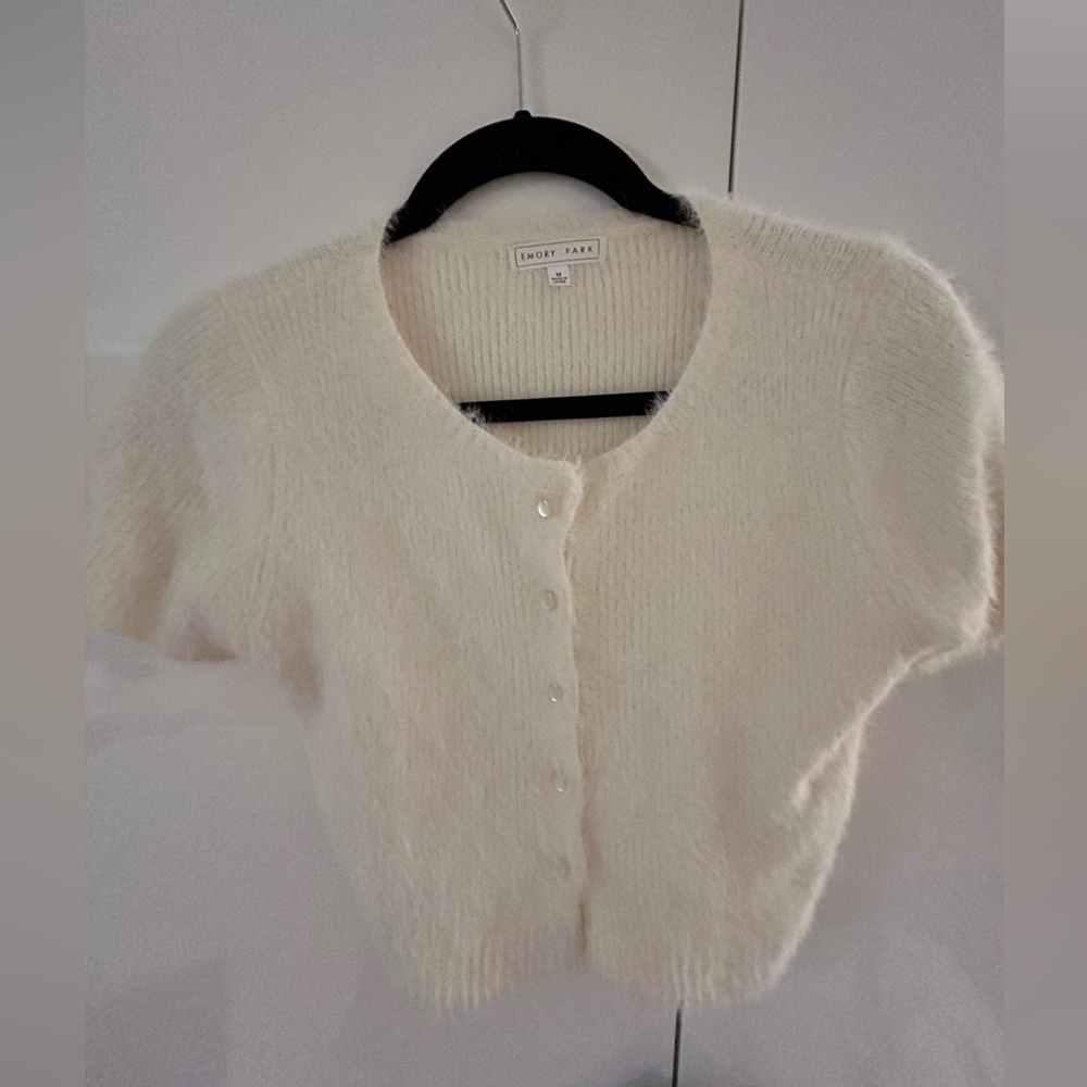 Fuzzy crop top
